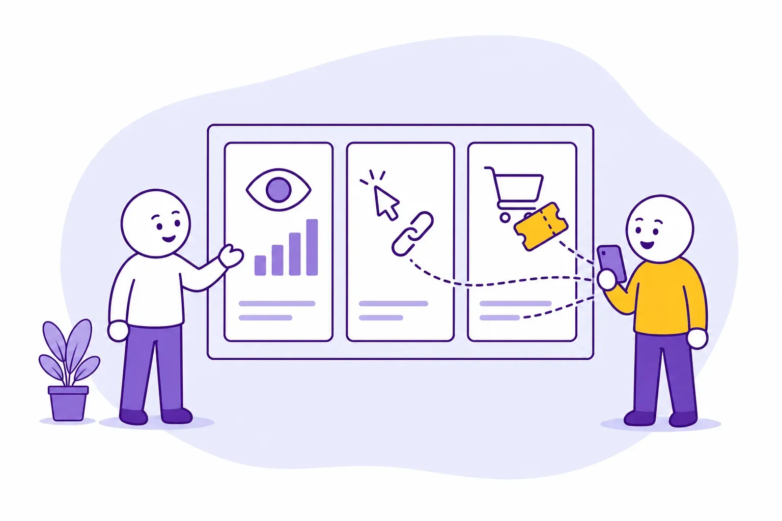 Views, link clicks and promo code sales tracked for each creator’s post